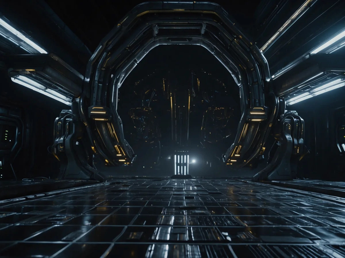 Alien Ship Landing project - Visual effects production