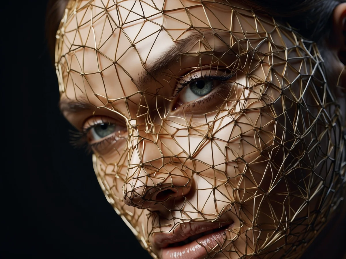 Close Up Woman's Face project - 3D modeling and visualization