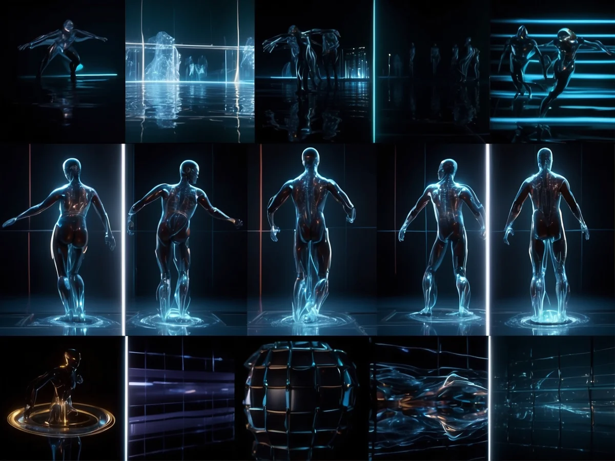 Liquid over manikin project - Animation and motion graphics